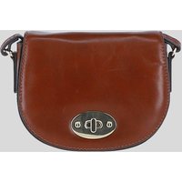 Ashwood Leather Women's 'Borsa della Moda' Real Leather Saddle Crossbody Bag in Light Tan