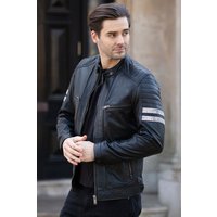 Nova2 Real Biker Jacket Stitch Detailings
