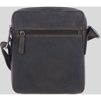 Leather Company 'Lisbon' Real Leather Messenger Bag in Brown