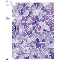 Warren Reed - Designer Purple & White Mosaic Design Jigsaw Puzzle | Size: 1000 Pieces