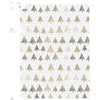 Warren Reed - Designer Geometric Christmas Tree Pattern Jigsaw Puzzle in White | Size: 500 Piece