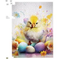 Warren Reed - Designer Easter Chick Splashart Jigsaw Puzzle | Size: 1000 Pieces