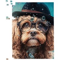 Warren Reed - Designer Cavapoo Dog Splashart Jigsaw Puzzle | Size: 500 Piece