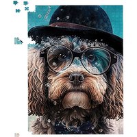 Warren Reed - Designer Cockapoo Dog Splashart Jigsaw Puzzle | Size: 500 Piece
