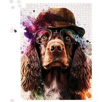 Warren Reed - Designer English Cocker Spaniel Splashart Jigsaw Puzzle | Size: 1000 Pieces