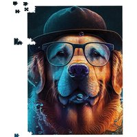 Warren Reed - Designer Golden Retriever Dog Jigsaw Puzzle | Size: 1000 Pieces