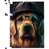 Warren Reed - Designer Golden Retriever Dog Splashart Jigsaw Puzzle | Size: 500 Piece