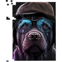 Warren Reed - Designer Labrador Retriever Dog Splashart Jigsaw Puzzle | Size: 500 Piece