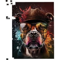 Warren Reed - Designer Staffy Bull Terrier Dog Splashart Jigsaw Puzzle | Size: 1000 Pieces