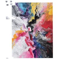 Warren Reed - Designer Explosive Colour Cascade Jigsaw Puzzle | Size: 1000 Pieces