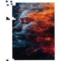 Warren Reed - Designer Fiery Mindscape: Portrait In Flames Jigsaw Puzzle | Size: 1000 Pieces