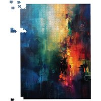 Warren Reed - Designer Colourful Chaos: Urban Dreamscape Jigsaw Puzzle | Size: 500 Piece