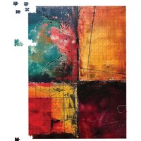 Warren Reed - Designer Quadrant Fusion: Colours In Conflict Jigsaw Puzzle | Size: 500 Piece