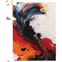 Warren Reed - Designer Fiery Waves: Abstract Motion Jigsaw Puzzle | Size: 1000 Pieces