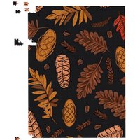 Warren Reed - Designer Autumn Leaves & Pinecones Jigsaw Puzzle in Brown | Size: 1000 Pieces