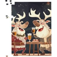 Warren Reed - Designer Reindeers Down The Pub Jigsaw Puzzle | Size: 500 Piece