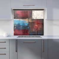 Warren Reed - Designer Rustic Harmony In Bold Colours Kitchen Splashback | Size: 600mm x 600mm
