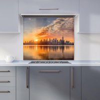Warren Reed - Designer New York At Sunrise Kitchen Splashback | Size: 700mm x 650mm