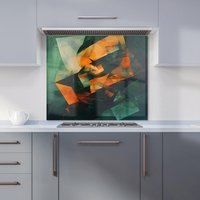 Warren Reed - Designer Sharp Triangles Kitchen Splashback | Size: 700mm x 750mm
