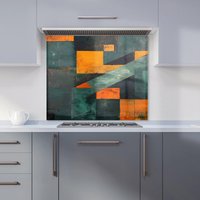 Warren Reed - Designer Dynamic Angles Kitchen Splashback | Size: 900mm x 750mm