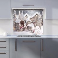 Warren Reed - Designer We Come Bearing Gifts Kitchen Splashback | Size: 600mm x 750mm