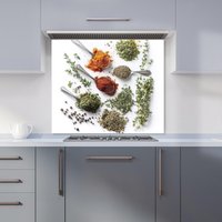 Warren Reed - Designer Herbal Essence in Spoons Kitchen Splashback | Size: 600mm x 750mm