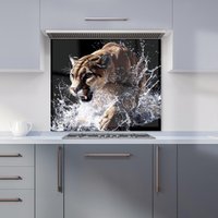 Warren Reed - Designer Puma's Determined Splash Kitchen Splashback | Size: 600mm x 750mm
