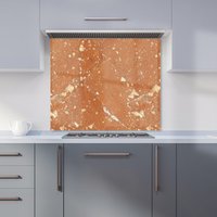 Warren Reed - Designer Pale Terracotta Quartz Effect Kitchen Splashback in Pink | Size: 600mm x 750mm
