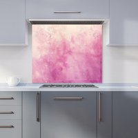 Warren Reed - Designer Pink Textured Effect Kitchen Splashback | Size: 600mm x 750mm