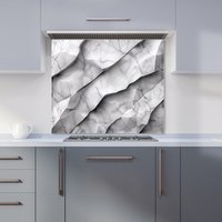 Warren Reed - Designer Modern Grey Marble Effect Kitchen Splashback | Size: 700mm x 650mm