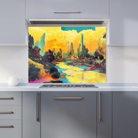 Designer Kitchen Splashbacks Elena Sable: 00046 Kitchen Splashback | Size: 900mm x 750mm