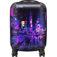 Designer Luggage Dante Mercer: 00007 Suitcase in Purple | Size: Small