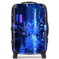 Designer Luggage Dante Mercer: 00012 Suitcase in Blue | Size: Mini Cabin