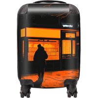 Designer Luggage Dante Mercer: 00030 Suitcase in Orange | Size: Cabin