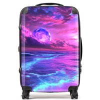 Designer Luggage Elena Sable: 00008 Suitcase in Purple | Size: Mini Cabin