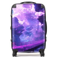 Designer Luggage Elena Sable: 00022 Suitcase in Purple | Size: Large