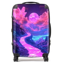 Designer Luggage Elena Sable: 00041 Suitcase in Purple | Size: Mini Cabin