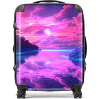 Designer Luggage Elena Sable: 00049 Suitcase in Purple | Size: Small