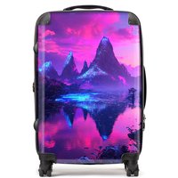 Designer Luggage Elena Sable: 00051 Suitcase in Purple | Size: Mini Cabin