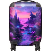 Designer Luggage Elena Sable: 00055 Suitcase in Purple | Size: Cabin