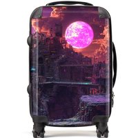 Designer Luggage Elena Sable: 00061 Suitcase in Purple | Size: Small