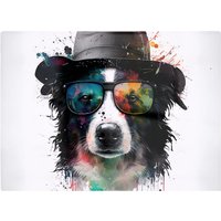 Warren Reed - Designer Border Collie Dog Chopping Board