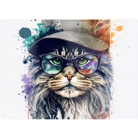 Warren Reed - Designer Maine Coon Cat Splashart Chopping Board