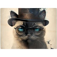 Warren Reed - Designer Siamese Cat Splashart Chopping Board