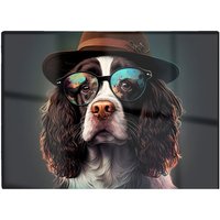 Warren Reed - Designer Springer Spaniel Dog Splashart Chopping Board