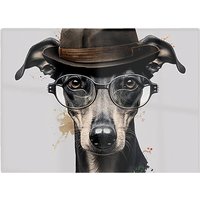 Warren Reed - Designer Whippet Dog Splashart Chopping Board