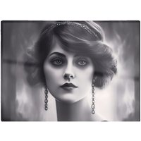 Warren Reed - Designer Edwardian Showgirl Chopping Board in Black