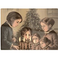 Warren Reed - Designer Christmas Candles Chopping Board