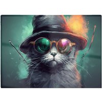Warren Reed - Designer Fiery Cat In A Hat Chopping Board