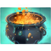 Warren Reed - Designer Bubbling Cauldron Splashart Chopping Board